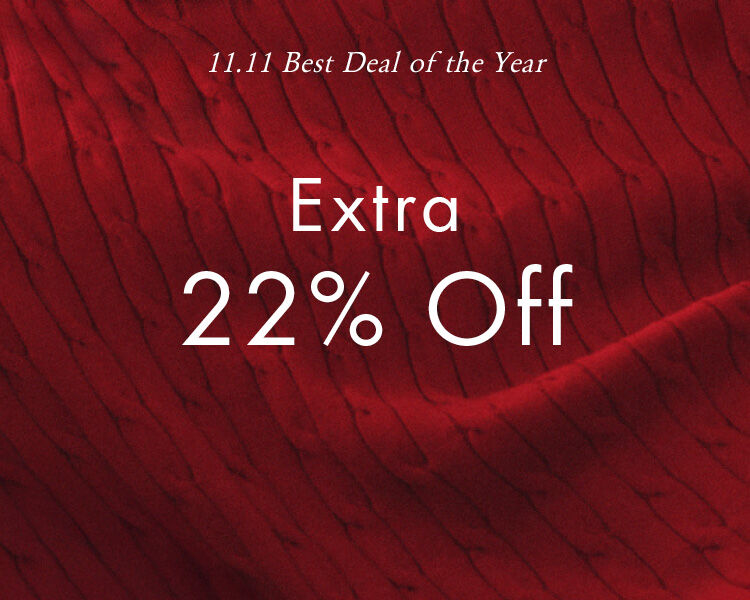 Tommy Hilfiger 11.11 Best Deal of the Year Extra 22% Off